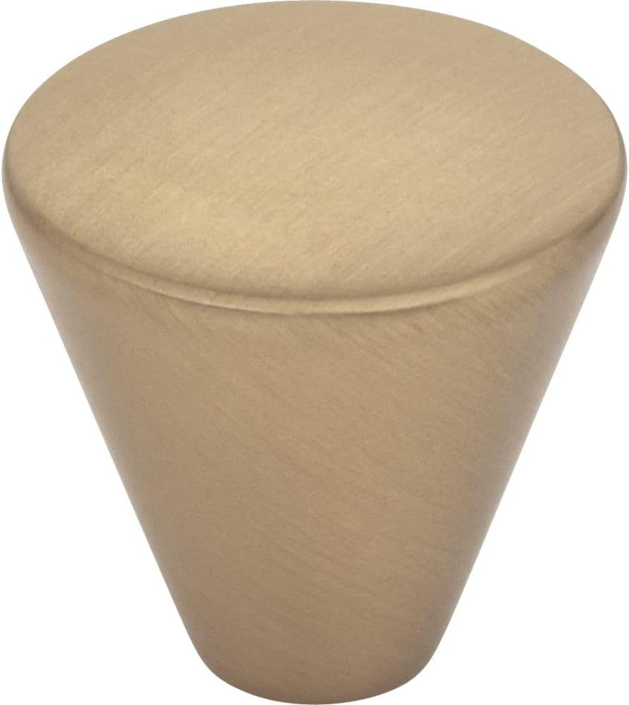 1" Diameter Satin Nickel Conical Sedona Cabinet Knob