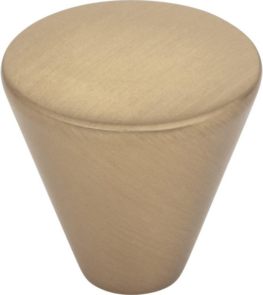 1" Diameter Satin Nickel Conical Sedona Cabinet Knob