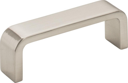 3" Center-to-Center Satin Nickel Square Asher Cabinet Pull
