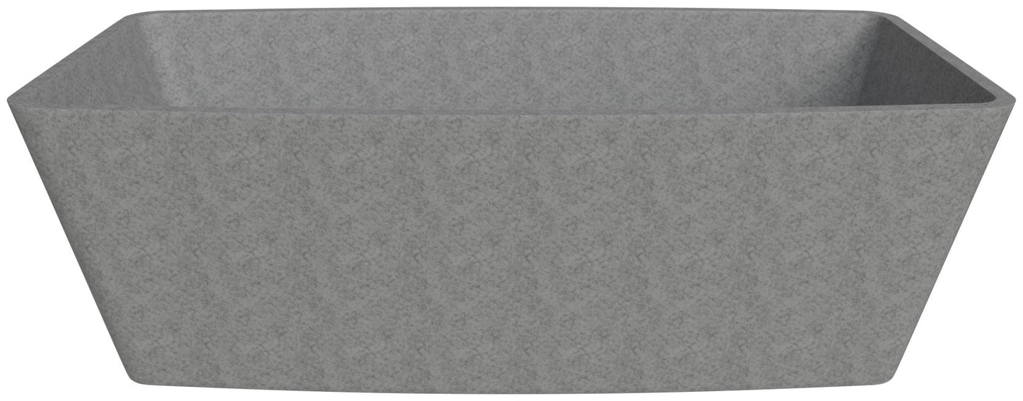 ALFI brand  ABCO71TUB 71" Solid Concrete Rectangular Freestanding Bathtub