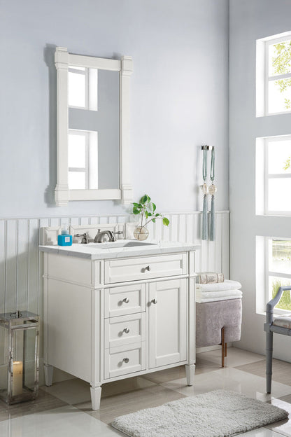 Brittany 30" Single Vanity in Bright White