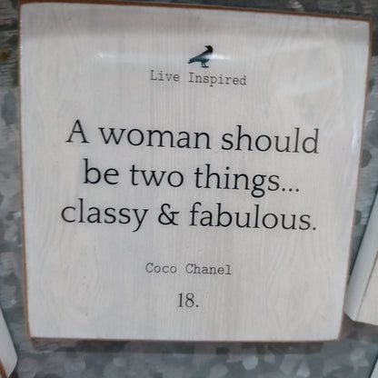 Inspirational Wood Magnets - 9 Sayings