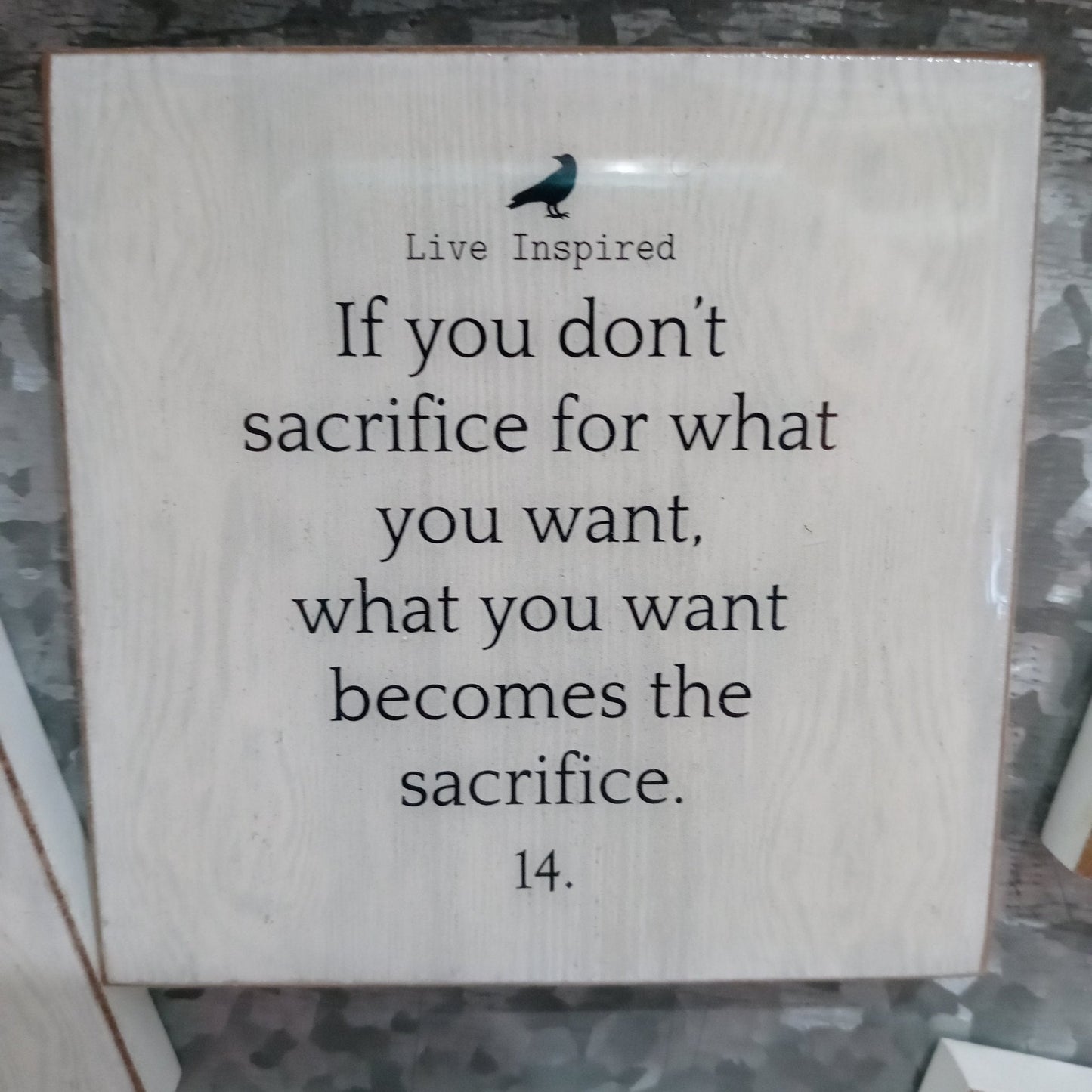 Inspirational Wood Magnets - 9 Sayings