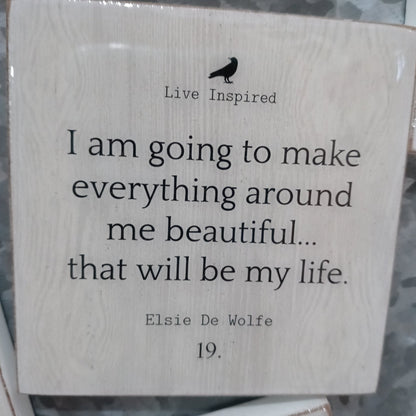Inspirational Wood Magnets - 9 Sayings