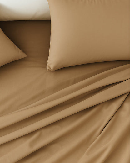 Juego de Sábanas Royal Cotton Khaki