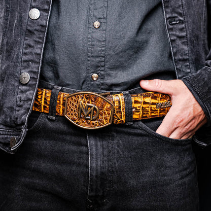 Iowa Belt Mustard / Brown