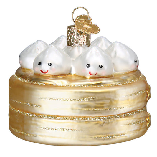 Dim Sum  Glass Ornament