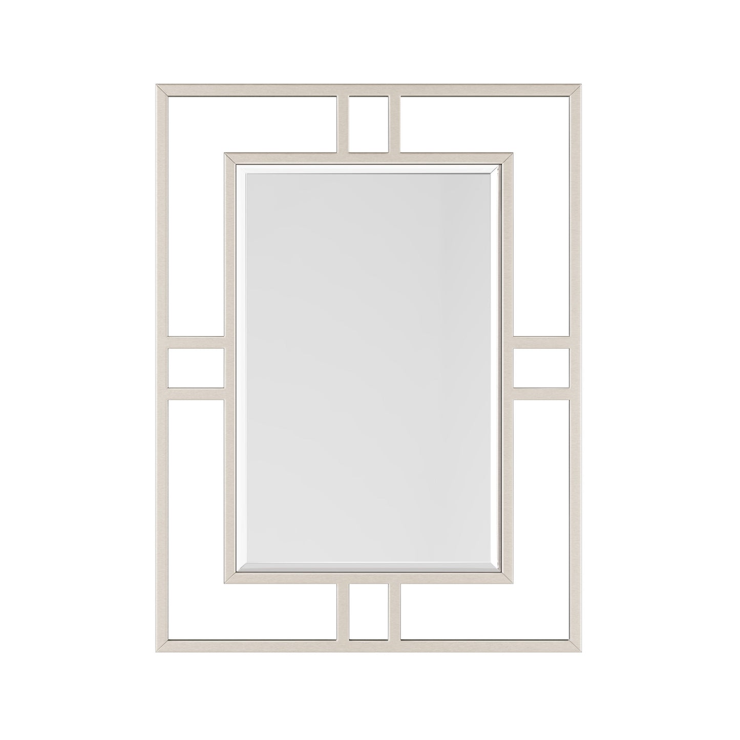 Brenlyn 30 in. W x 40 in. H Rectangular Stainless Steel Framed Wall Mount Bathroom Vanity Mirror in Brushed Nickel