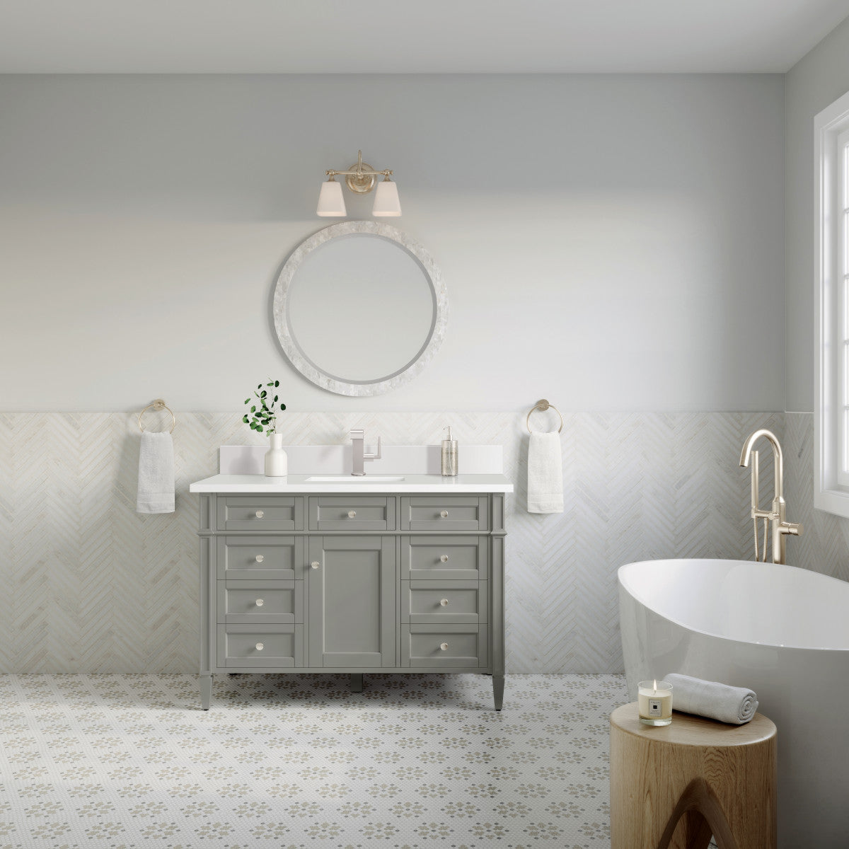 Brittany 48" Single Vanity Cabinet