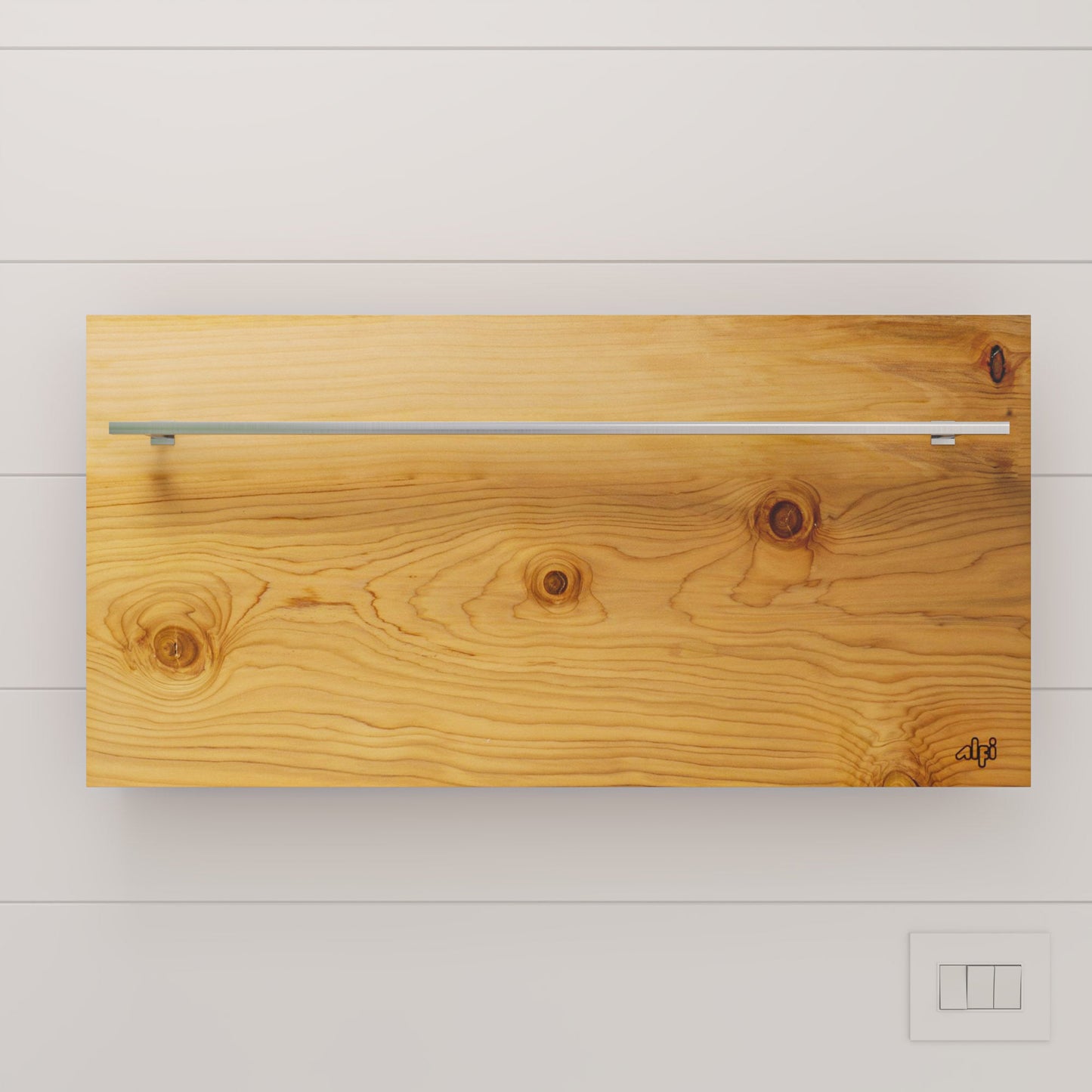 ALFI brand  ABTW3216H 32"x16" Live Edge Cedar Wood Towel Warmer