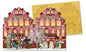 Coppenrath Mini Advent Lantern Card With Envelope - Red