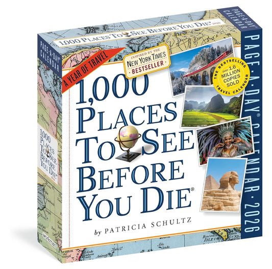 1,000 Places to See Before You Die Page-A-Day Calendar 2026: A Year of Travel