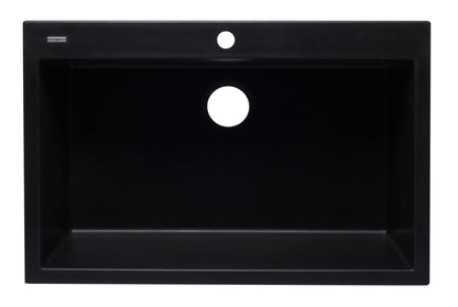 ALFI brand AB3322DI 33" Single Bowl Drop In Granite Composite Kitchen Sink