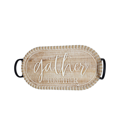 Rustic Gather Together Serving Tray -