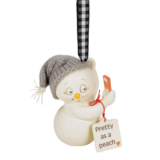 Pretty as a Peach Snowpinions Ornament