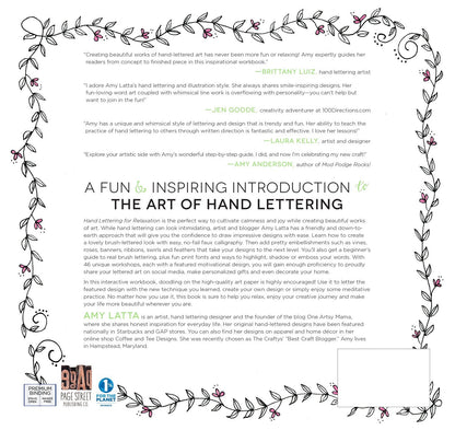 Hand Lettering For Relaxation: Inspirational Workbook