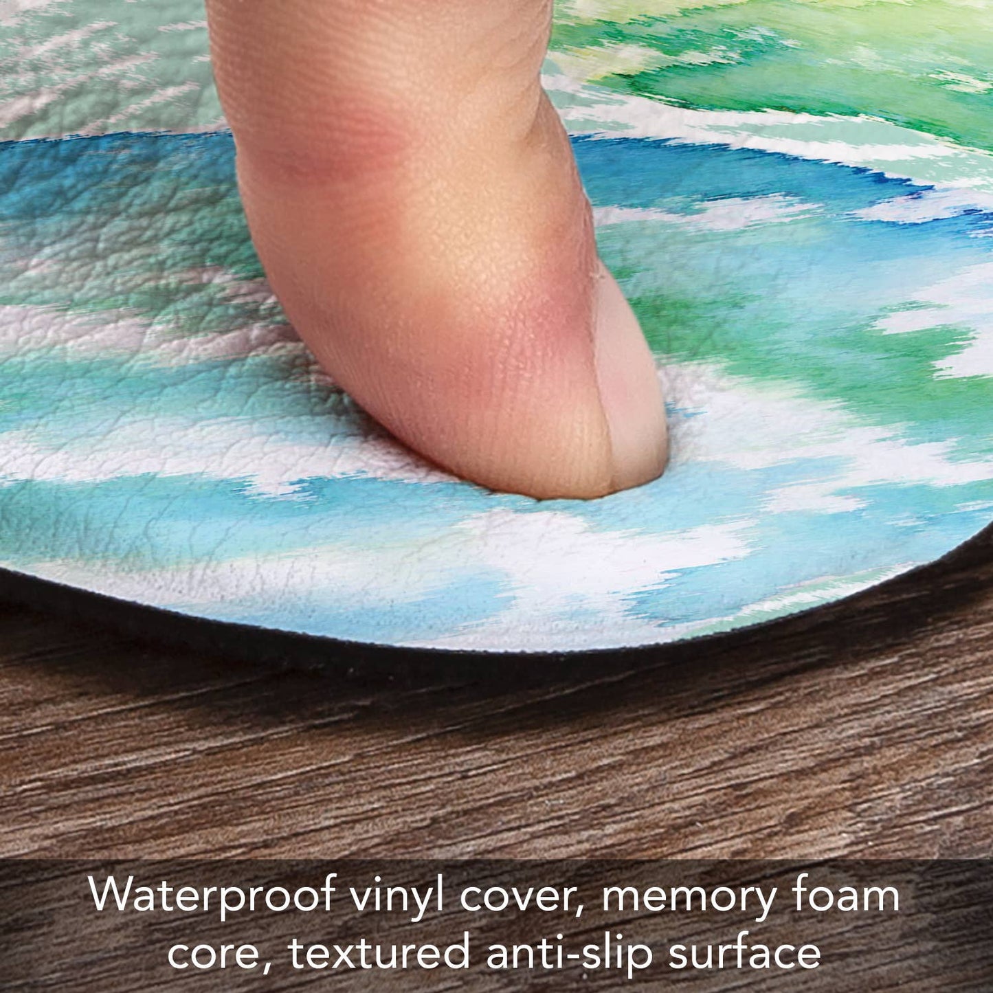 Isla Mona Coastal Decorative Vinyl Comfort Floor Mat