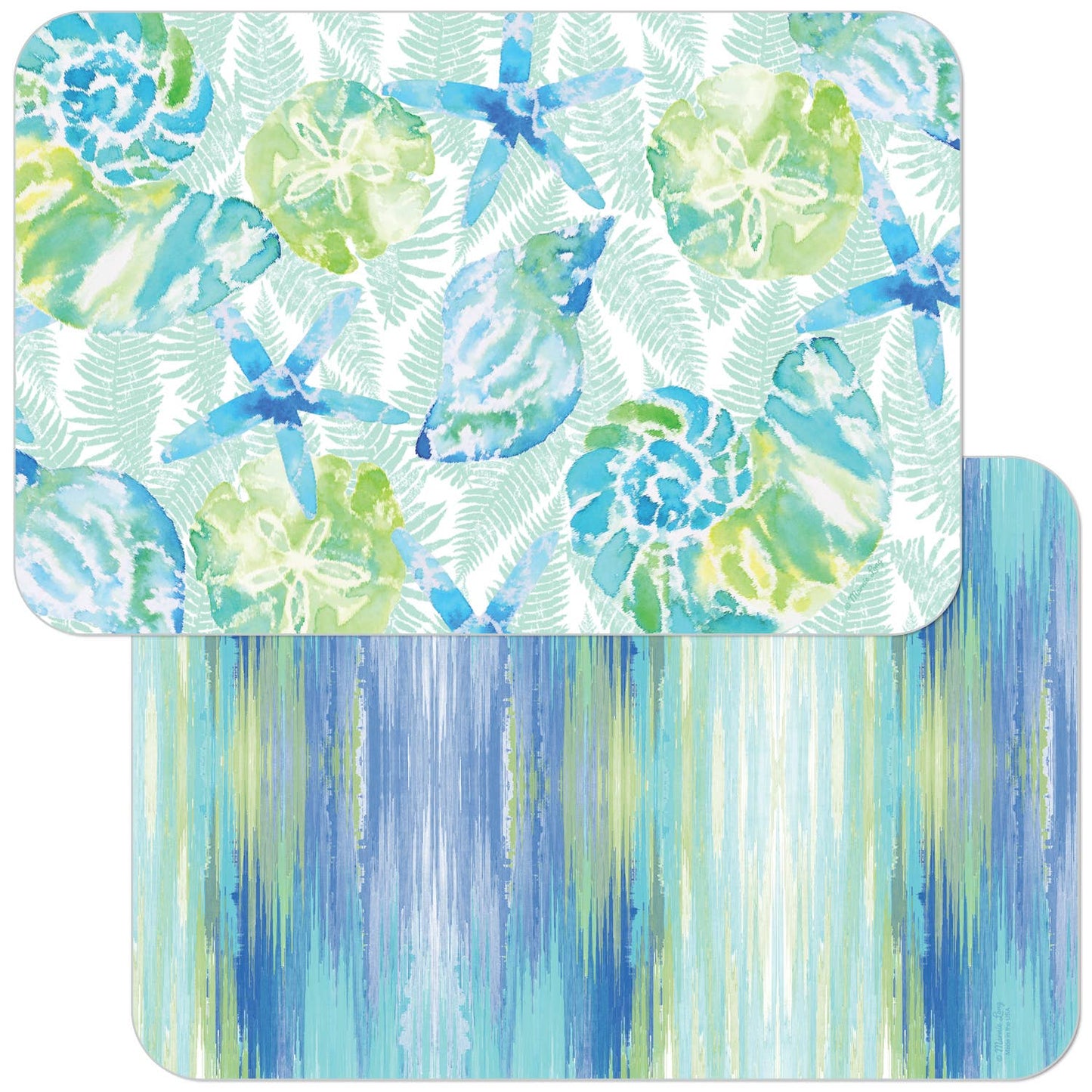 Isla Mona Coastal Reversible Rectangular Plastic Placemat
