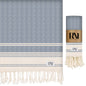 Ottoman Diamond Weave Turkish Peshtemal Beach Bath Gym Yoga Towel 36” x 71”