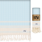 Ottoman Diamond Weave Turkish Peshtemal Beach Bath Gym Yoga Towel 36” x 71”