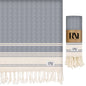 Ottoman Diamond Weave Turkish Peshtemal Beach Bath Gym Yoga Towel 36” x 71”