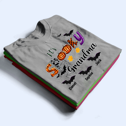 It's Spooky Grandma - Personalized Custom T Shirt - Birthday, Loving, Funny Gift for Grandma/Nana/Mimi, Mom, Wife, Grandparent