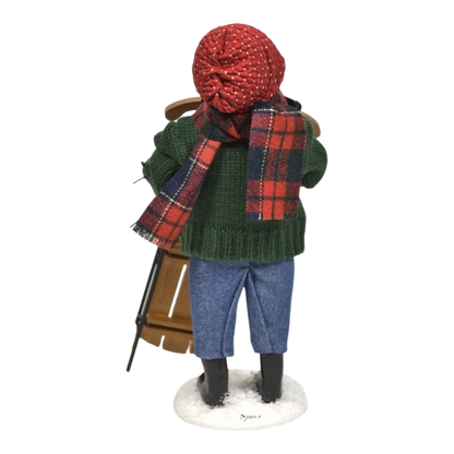 Winter Sports Family - Sledding Boy