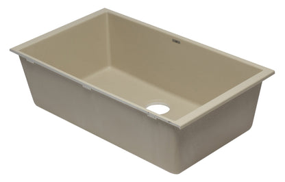 ALFI brand AB3322UM 33" Single Bowl Undermount Granite Composite Kitchen Sink