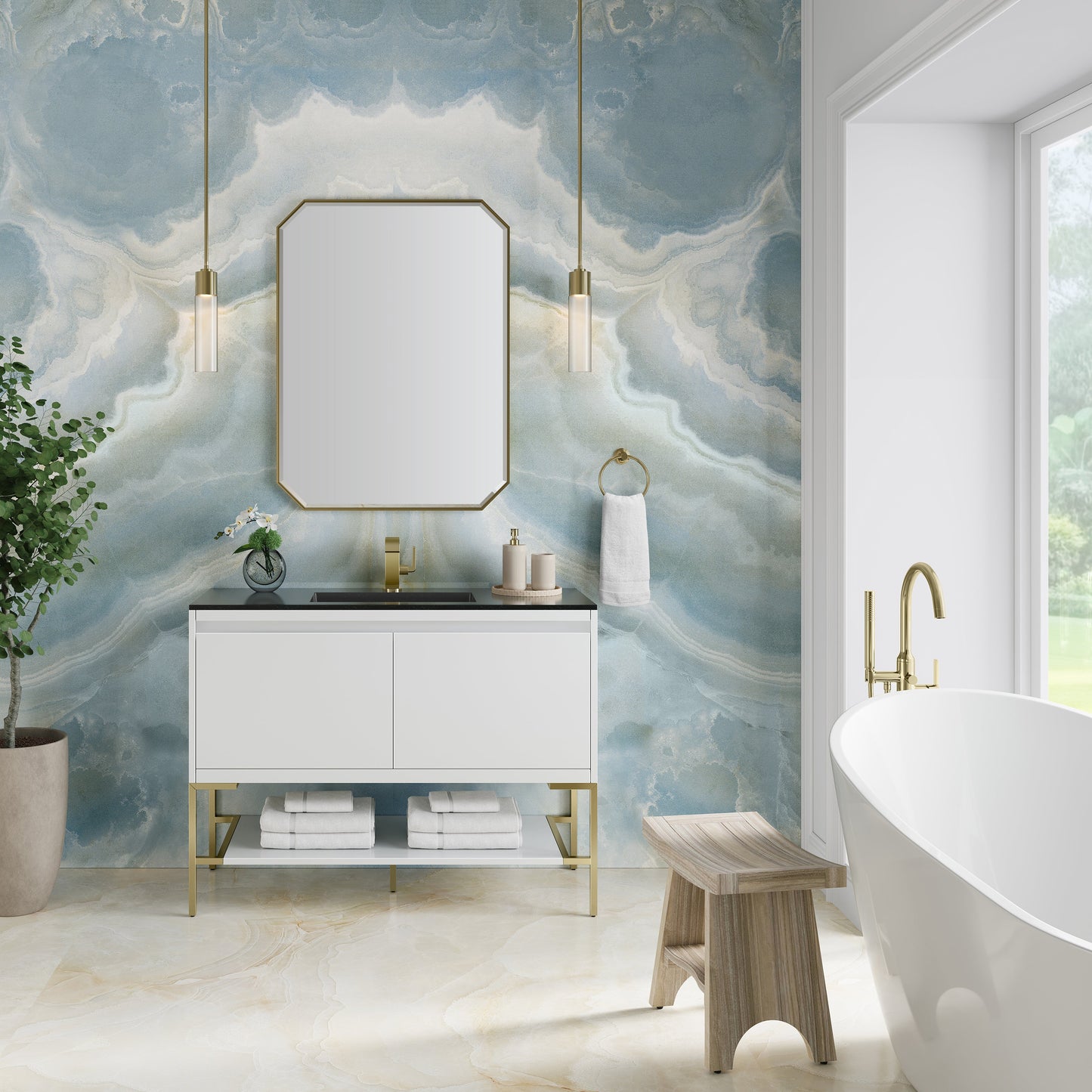 Mantova 47.3" Single Vanity Cabinet