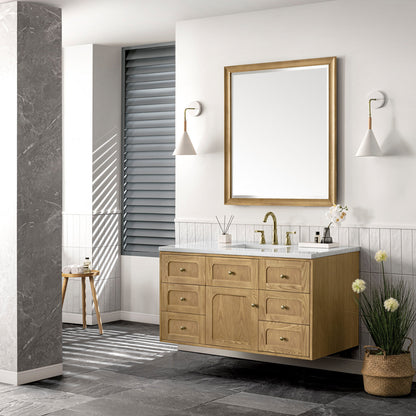 Laurent 48" Single Vanity Cabinet, Light Natural Oak