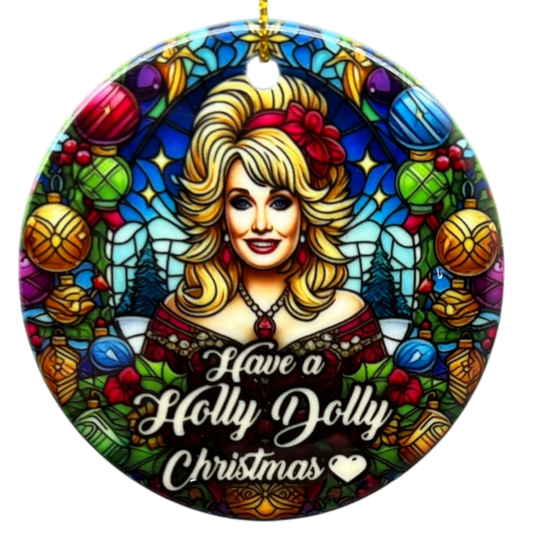 Have A Holly Dolly Christmas Ornament
