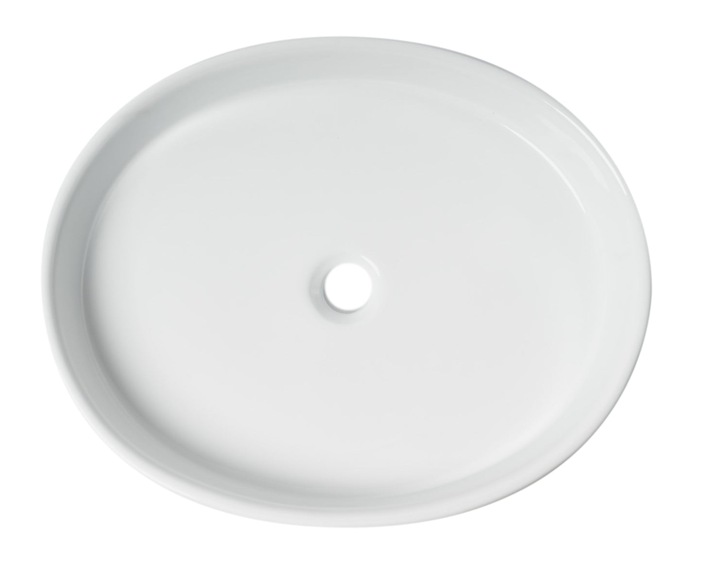ALFI brand  ABC911 White 22" Oval Above Mount Ceramic Sink
