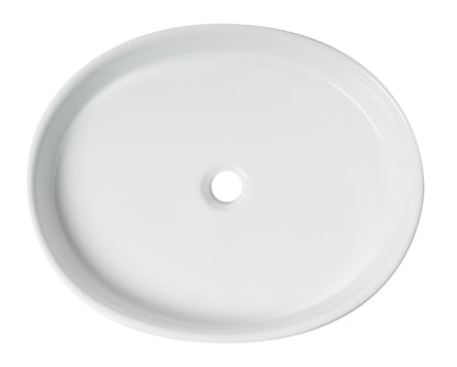 ALFI brand  ABC911 White 22" Oval Above Mount Ceramic Sink