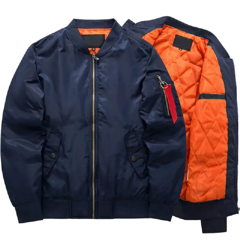 Fashionable MA1 Men's Winter Tactical Bomber Jacket