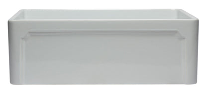 ALFI brand AB3020SB 30 inch Biscuit Reversible Single Fireclay Farmhouse Kitchen Sink