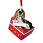 Basset Hound with Bone Ornament