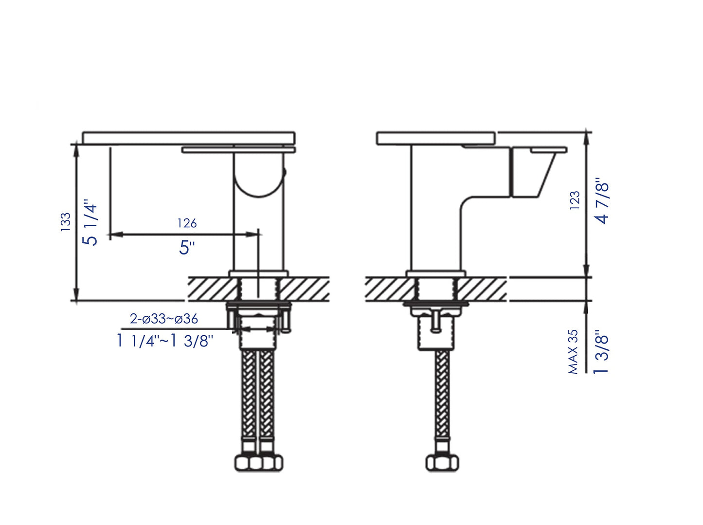 ALFI brand AB1882 Single-Lever Bathroom Faucet