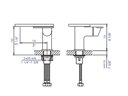 ALFI brand AB1882 Single-Lever Bathroom Faucet