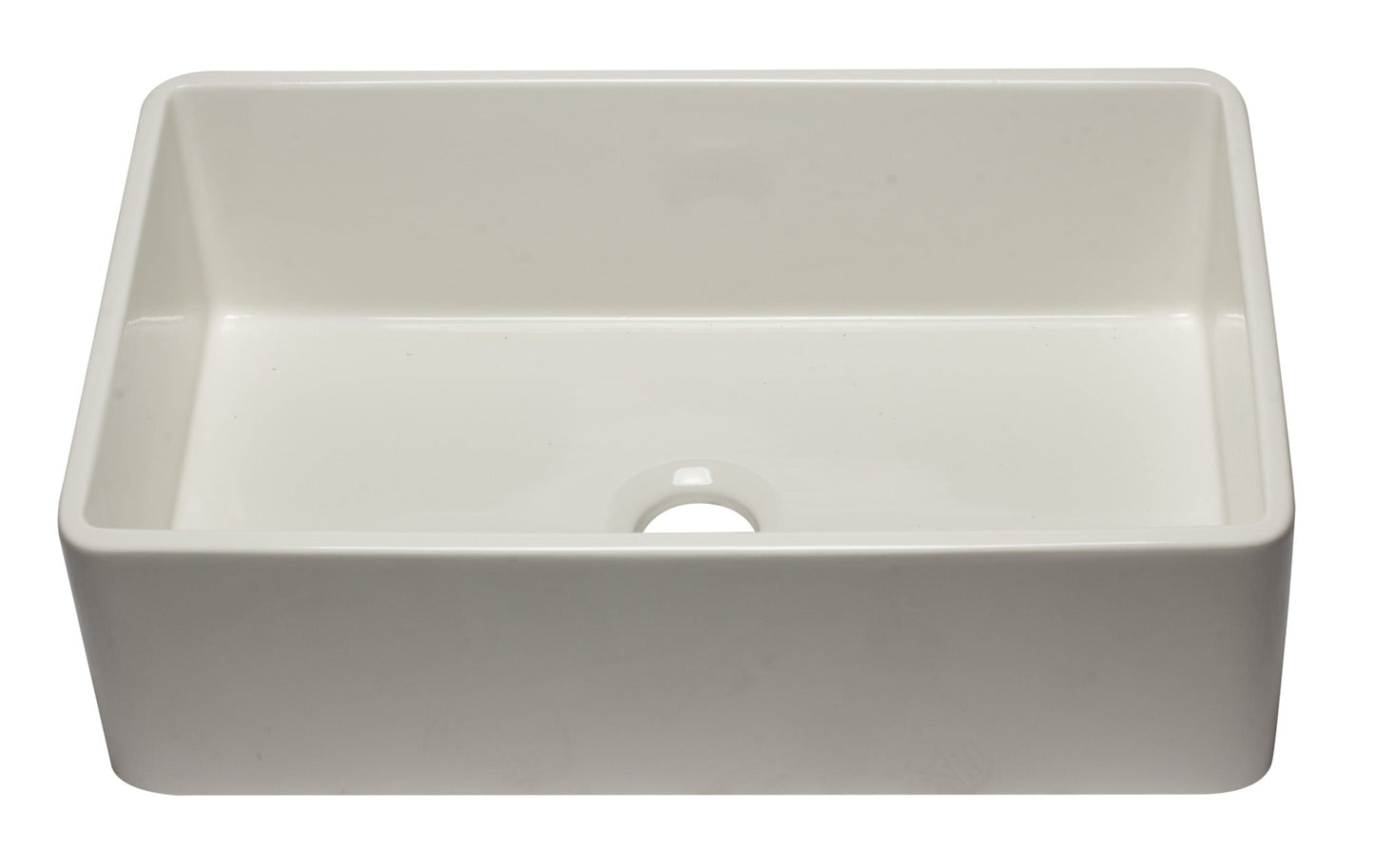 ALFI brand AB3320SB 33 inch Black Reversible Single Fireclay Farmhouse Kitchen Sink