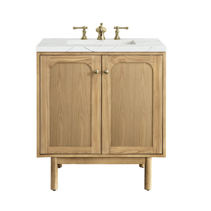 Laurent 30" Single Vanity Cabinet, Light Natural Oak