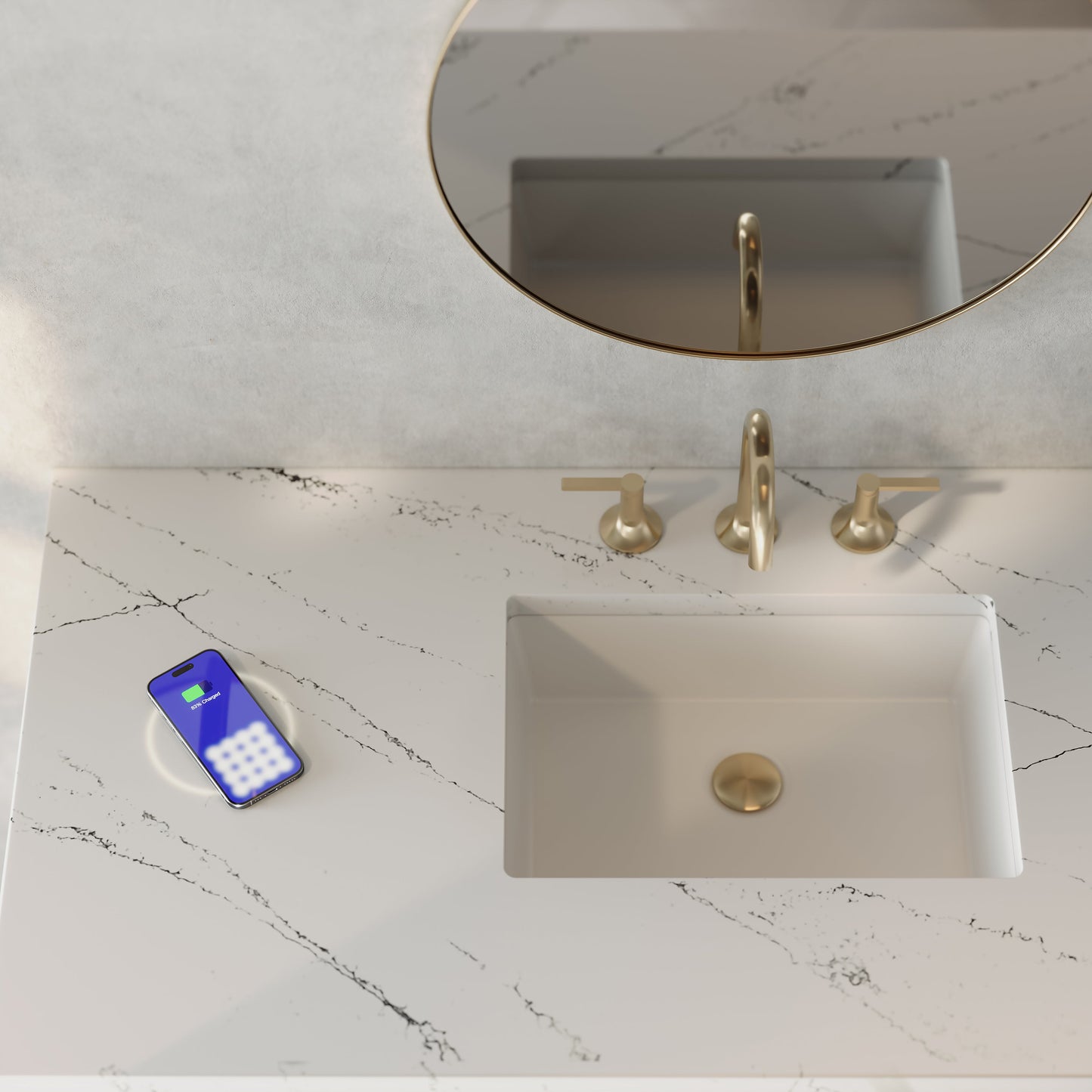 Malibu 48" Single Vanity, Amber Birch