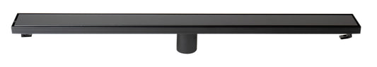 ALFI brand ABLD32B ABLD32B-BM 32" Black Matte Stainless Steel Linear Shower Drain with Solid Cover