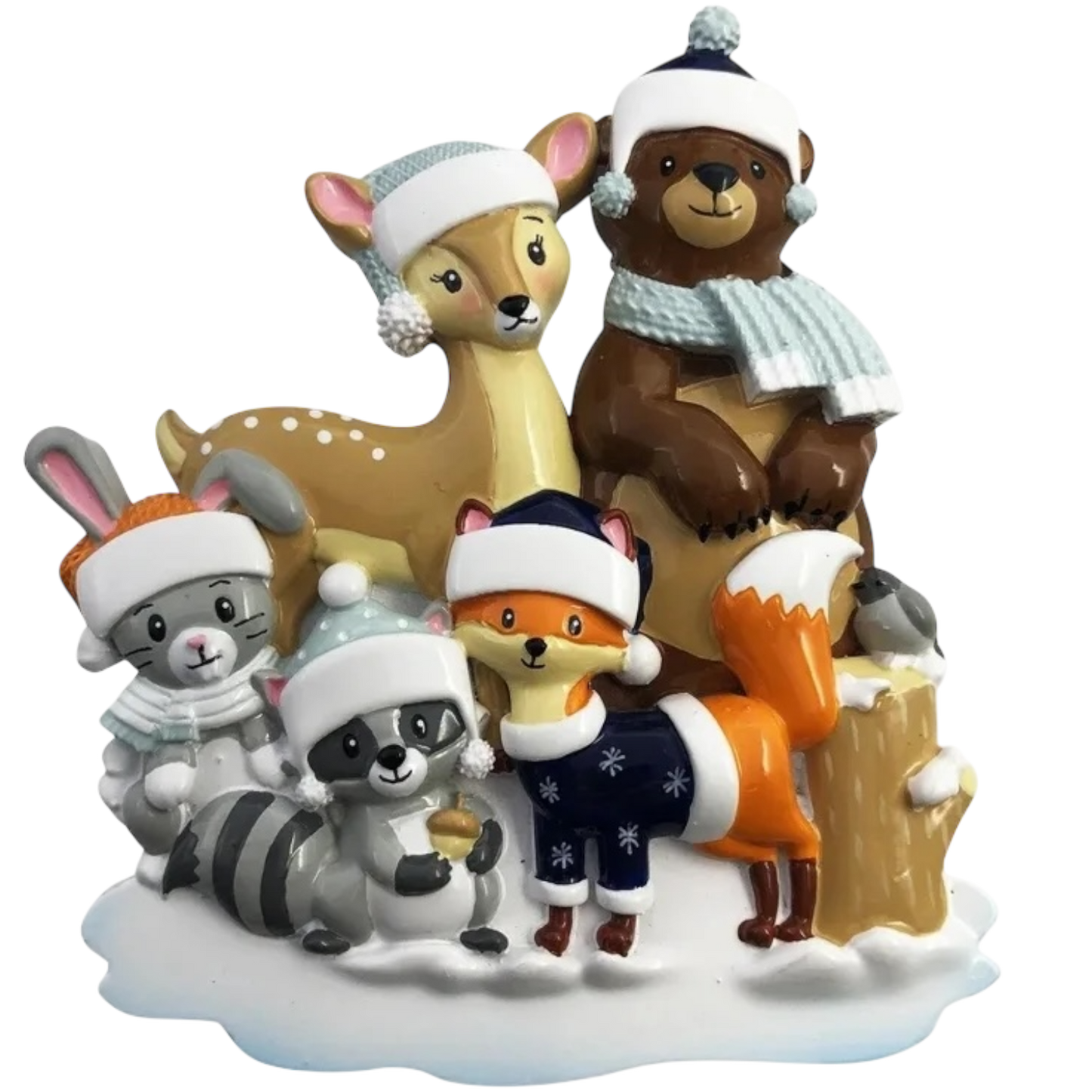 Woodland Family Of 5 Ornament