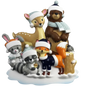 Woodland Family Of 5 Ornament