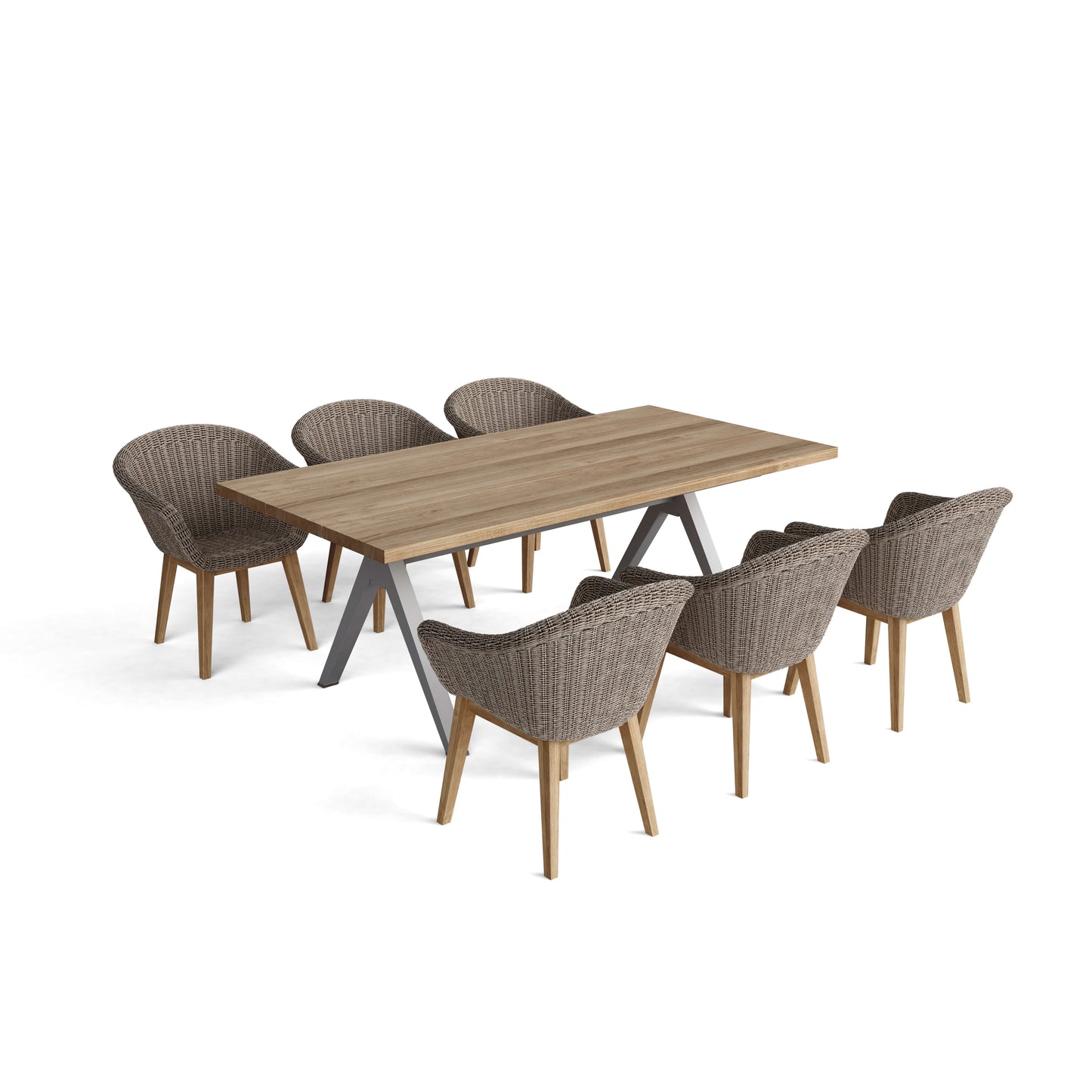 Set-39A Alura Padua Dining Table 7-Pc Set