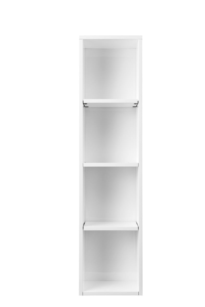 Milan 12" Storage Cabinet (Tall), Glossy White