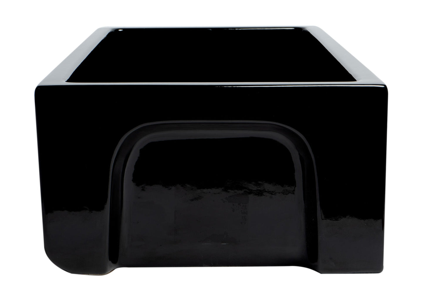 ALFI brand AB3618HS Reversible Smooth / Fluted Single Bowl Fireclay Farm Sink