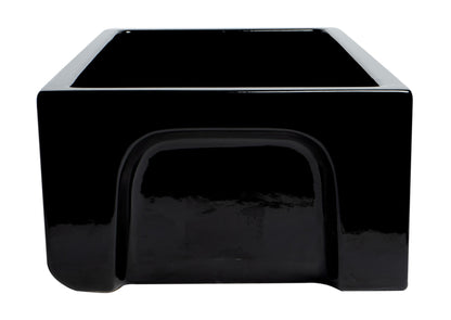 ALFI brand AB3618HS Reversible Smooth / Fluted Single Bowl Fireclay Farm Sink