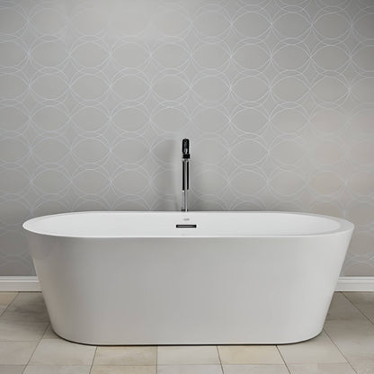 Jacuzzi Celeste 70" Freestanding Ergonomic Soaking Tub [JCEF7032BCXXXXW/G] (SAK50243)