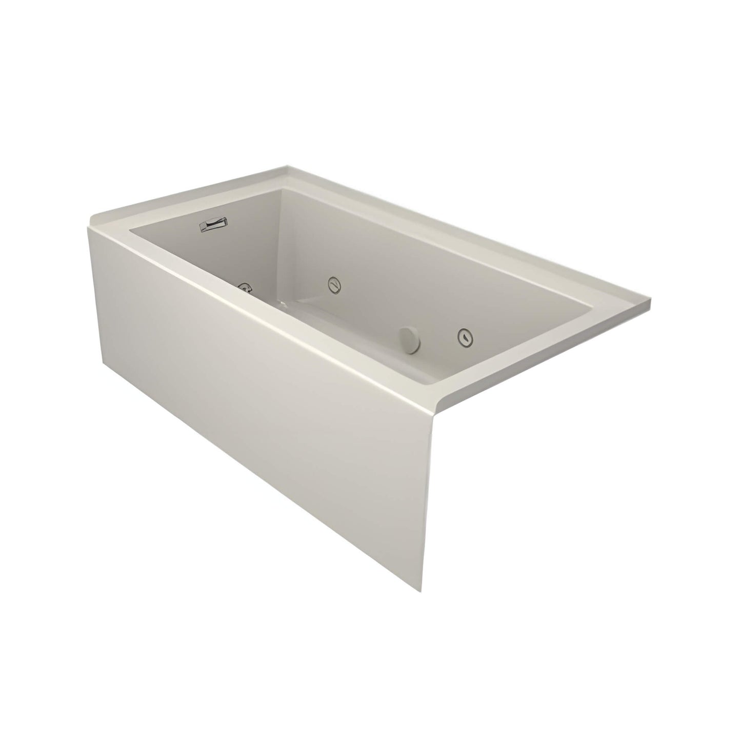 Jacuzzi Linea 60" Luxury 3 Wall Alcove Whirlpool Bath With 8 Adjustable Jets [JLNS6032WRL2XXWW/YY] (SAK19326)